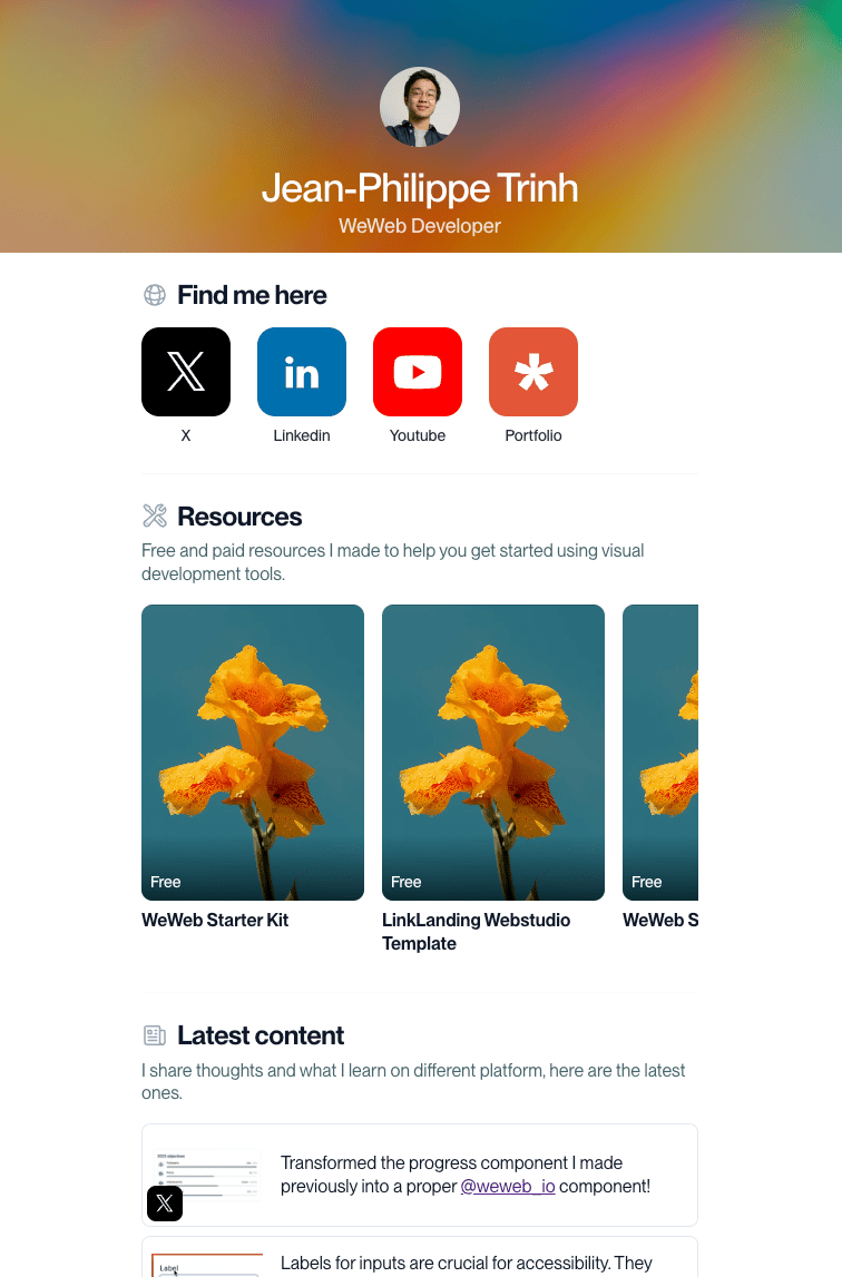 Webstudio Landing Template